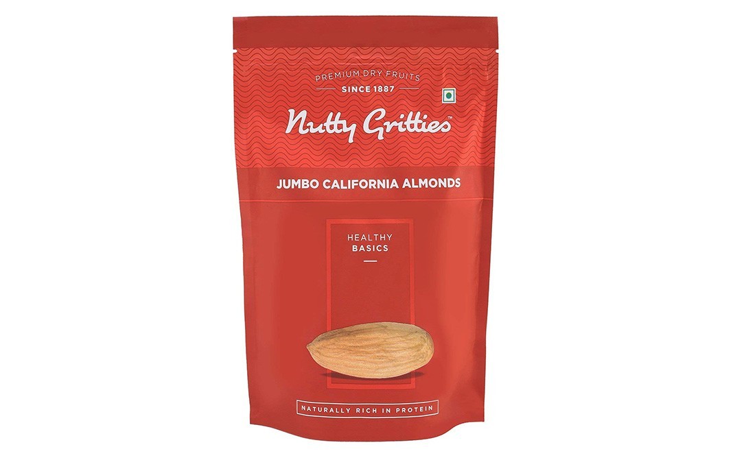 Nutty Gritties Jumbo California Almonds    Pack  454 grams